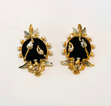Petra Black Earrings