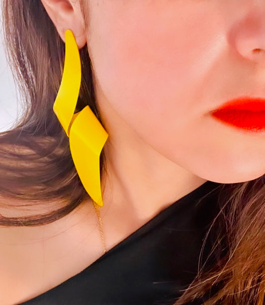 Sunshine Glow Yellow Earrings