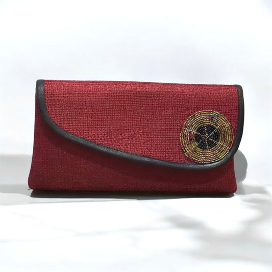 Burgundy Clutch