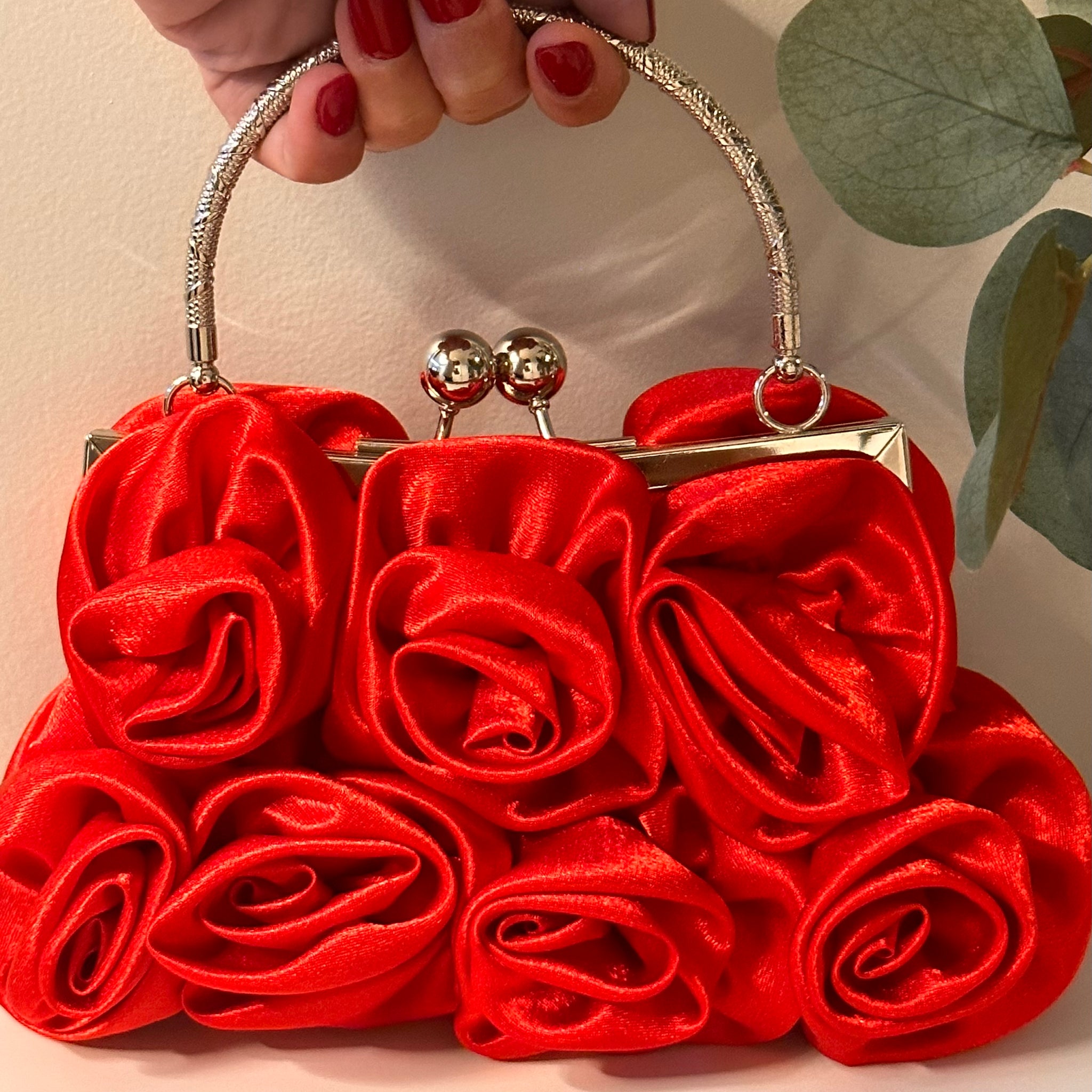 Floral Red Bag