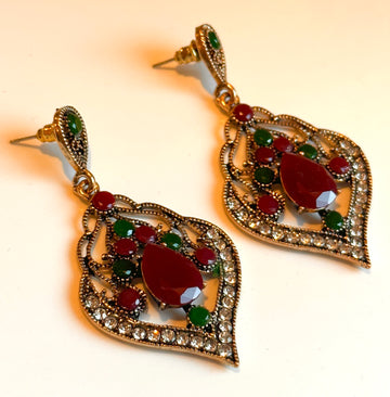 Timeless Charm Red Earrings