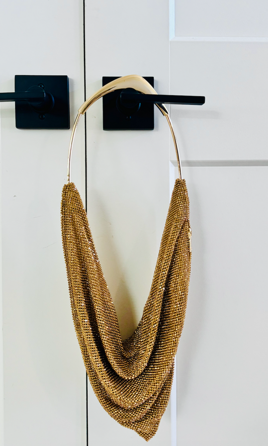 Gold Mesh Bag