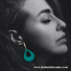 Turquoise Earrings — back view