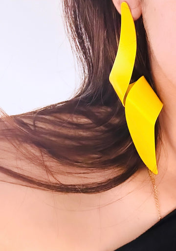 Sunshine Glow Yellow Earrings