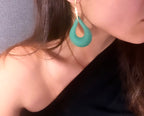 Turquoise Earrings — alternate angle