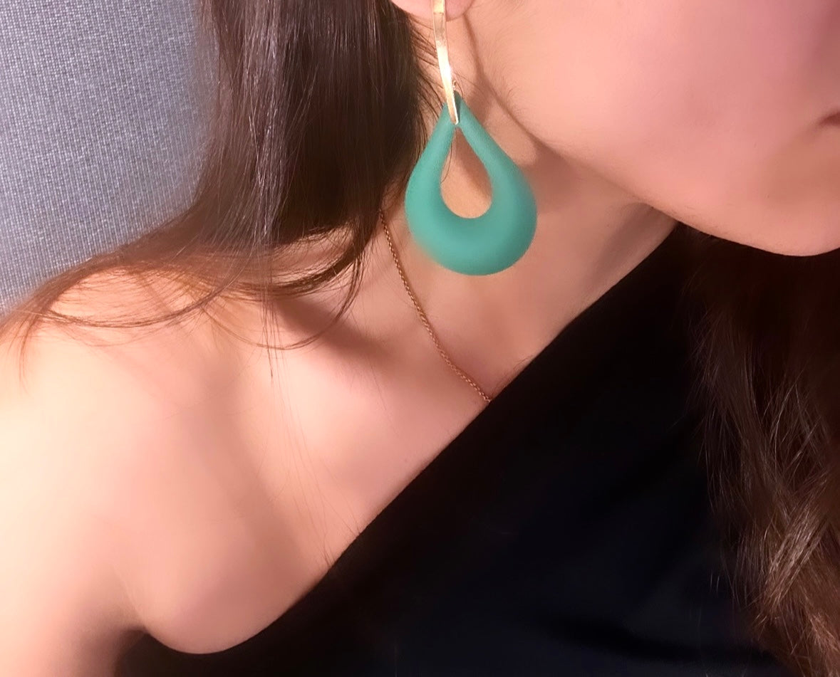 Turquoise Earrings — alternate angle
