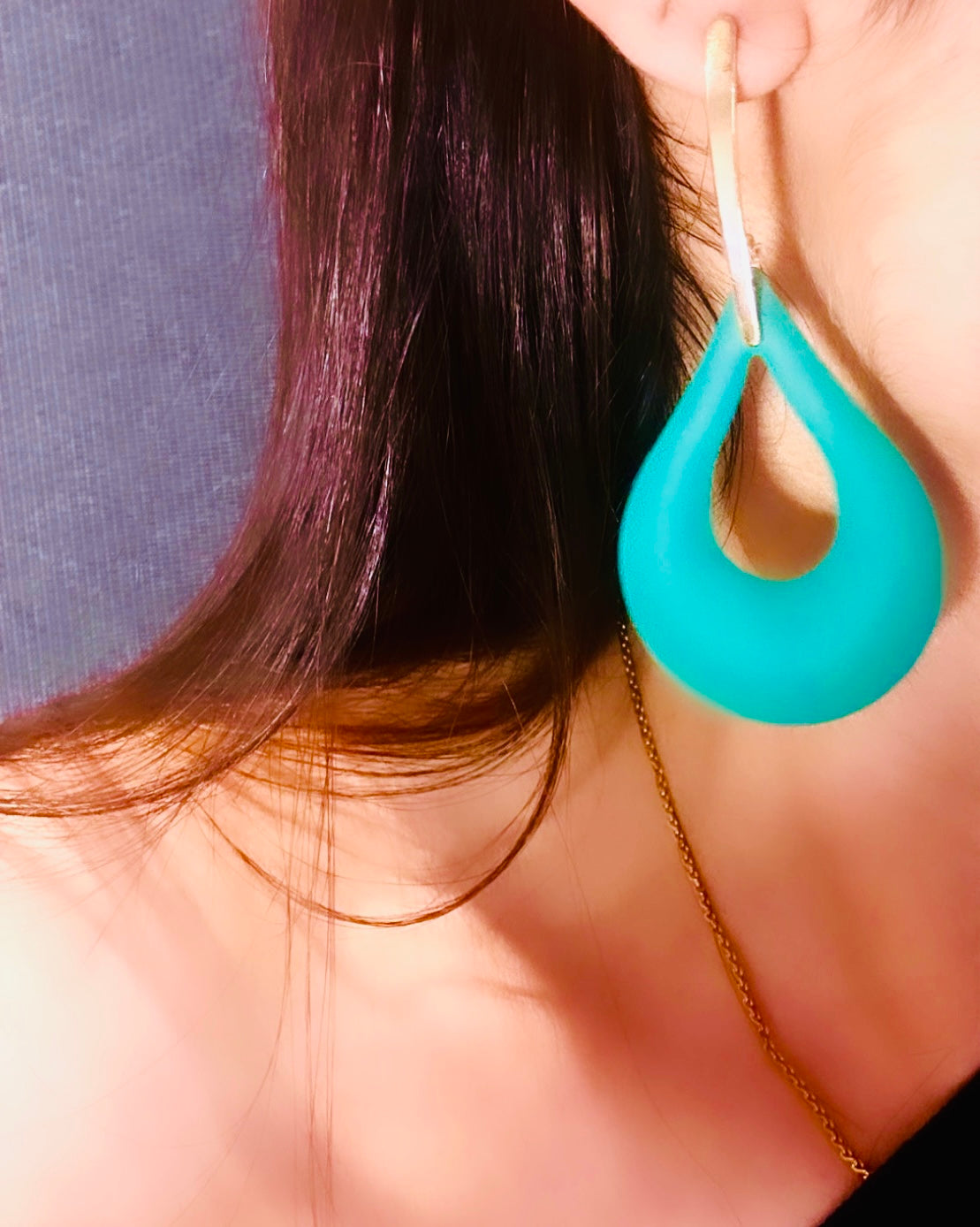 Turquoise Earrings — detail view