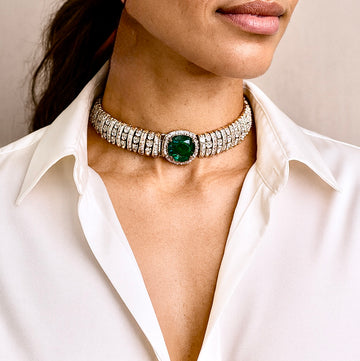 Green Choker necklace set