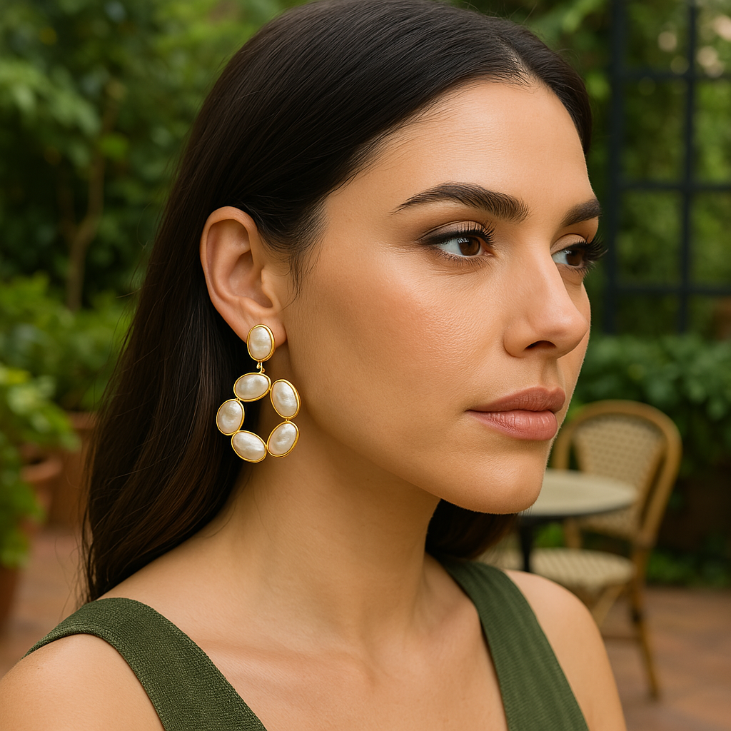 Baroque Earrings — alternate angle