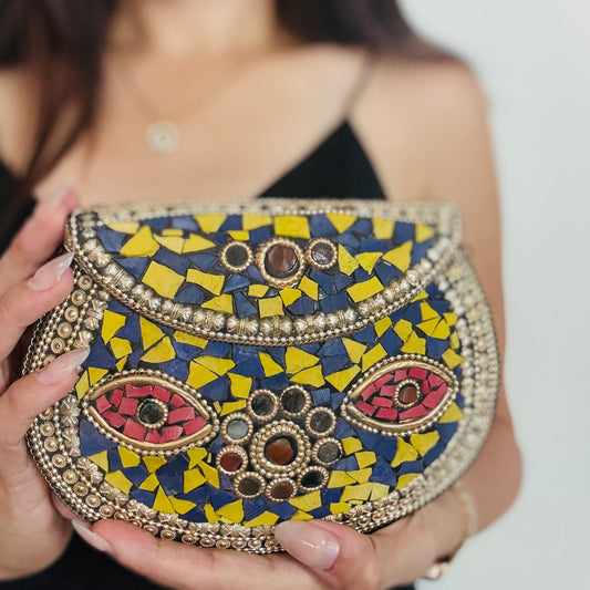 Gold Mosaic Purse