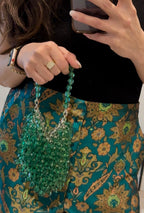 Green Bead Bag — alternate angle