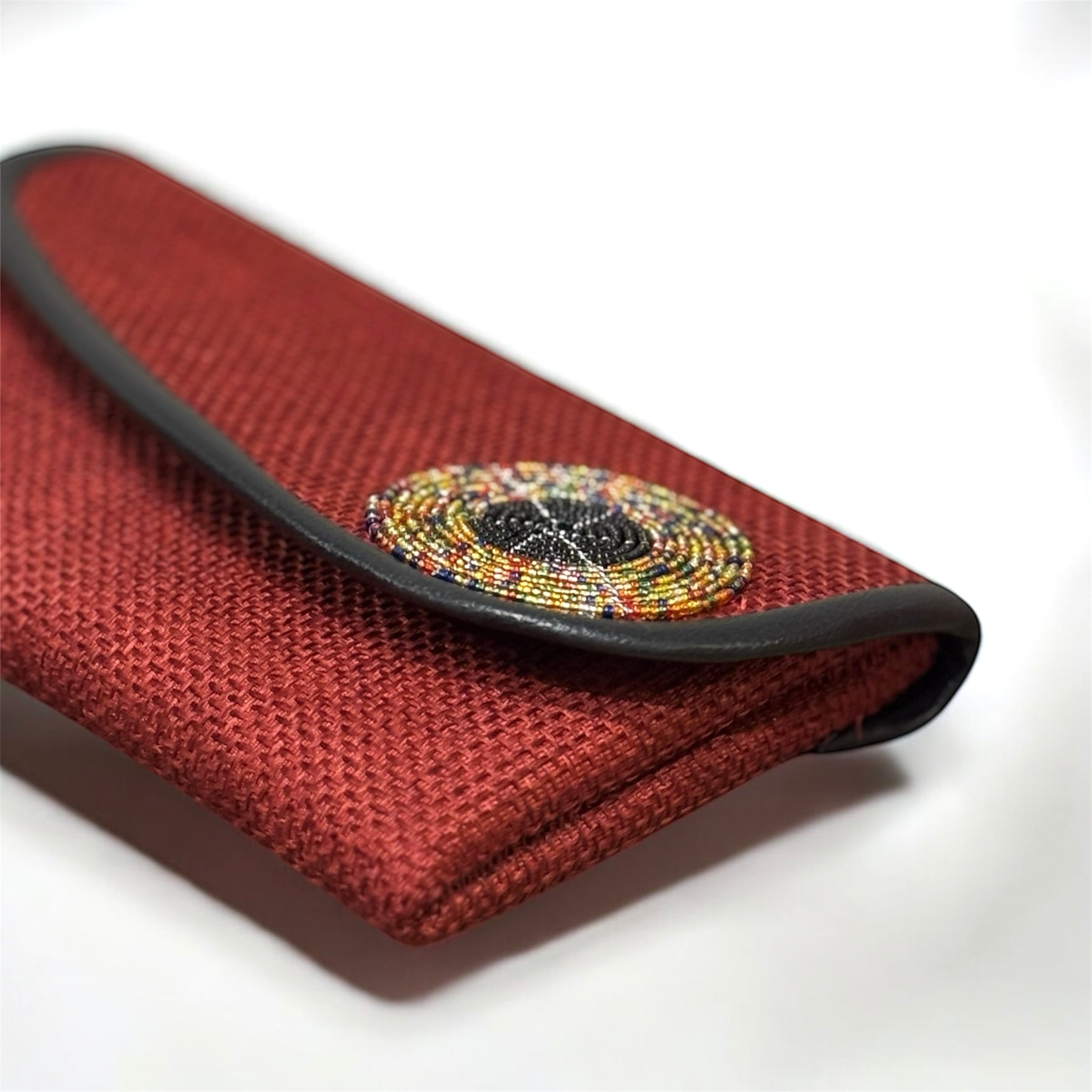 Burgundy Clutch — detail view