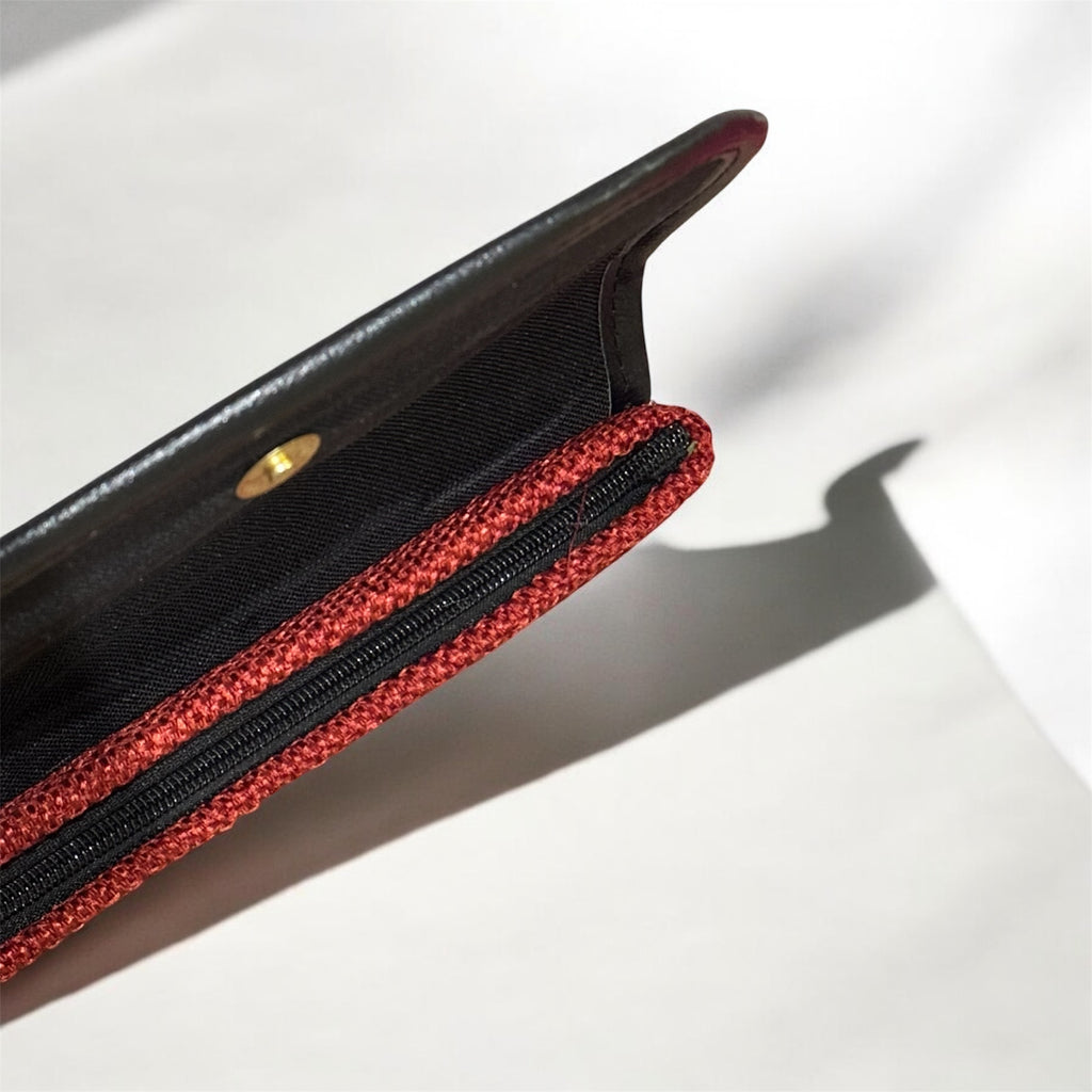Burgundy Clutch — styled view