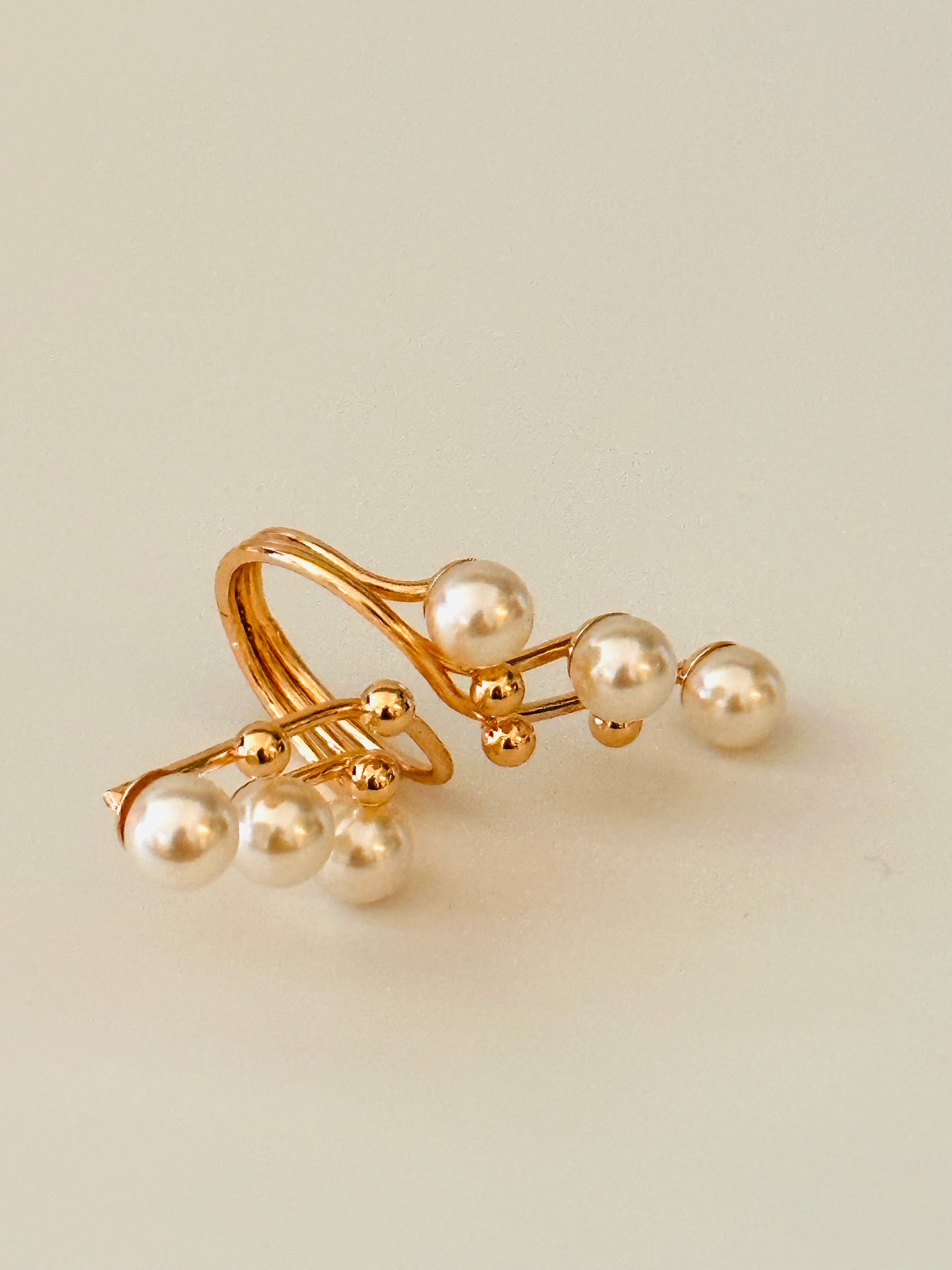 Maya Pearl Ring — detail view