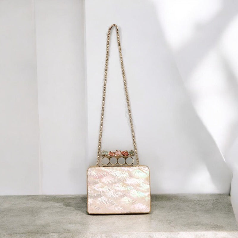 Precious Stone Ring Clutch — detail view