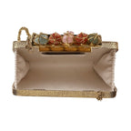 Precious Stone Ring Clutch — styled view