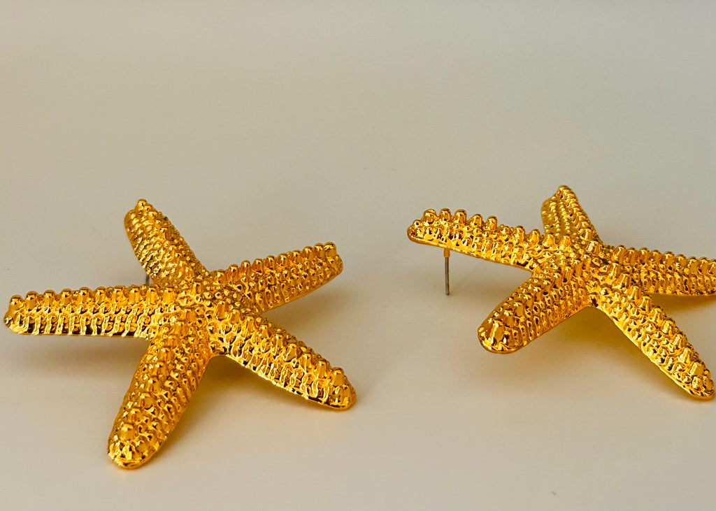 Starfish Earrings — styled view