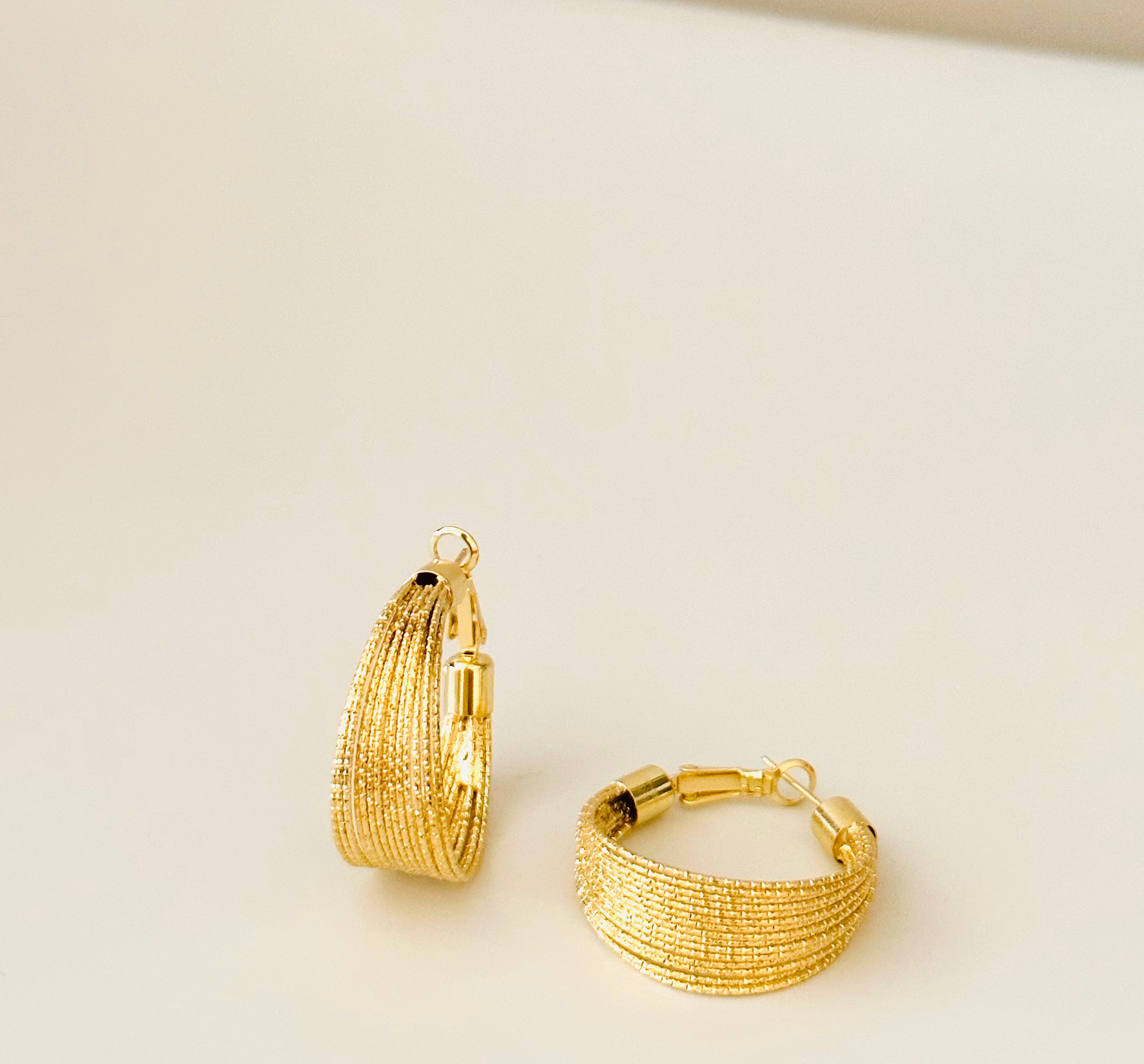 Dia Hoop Earrings — detail view