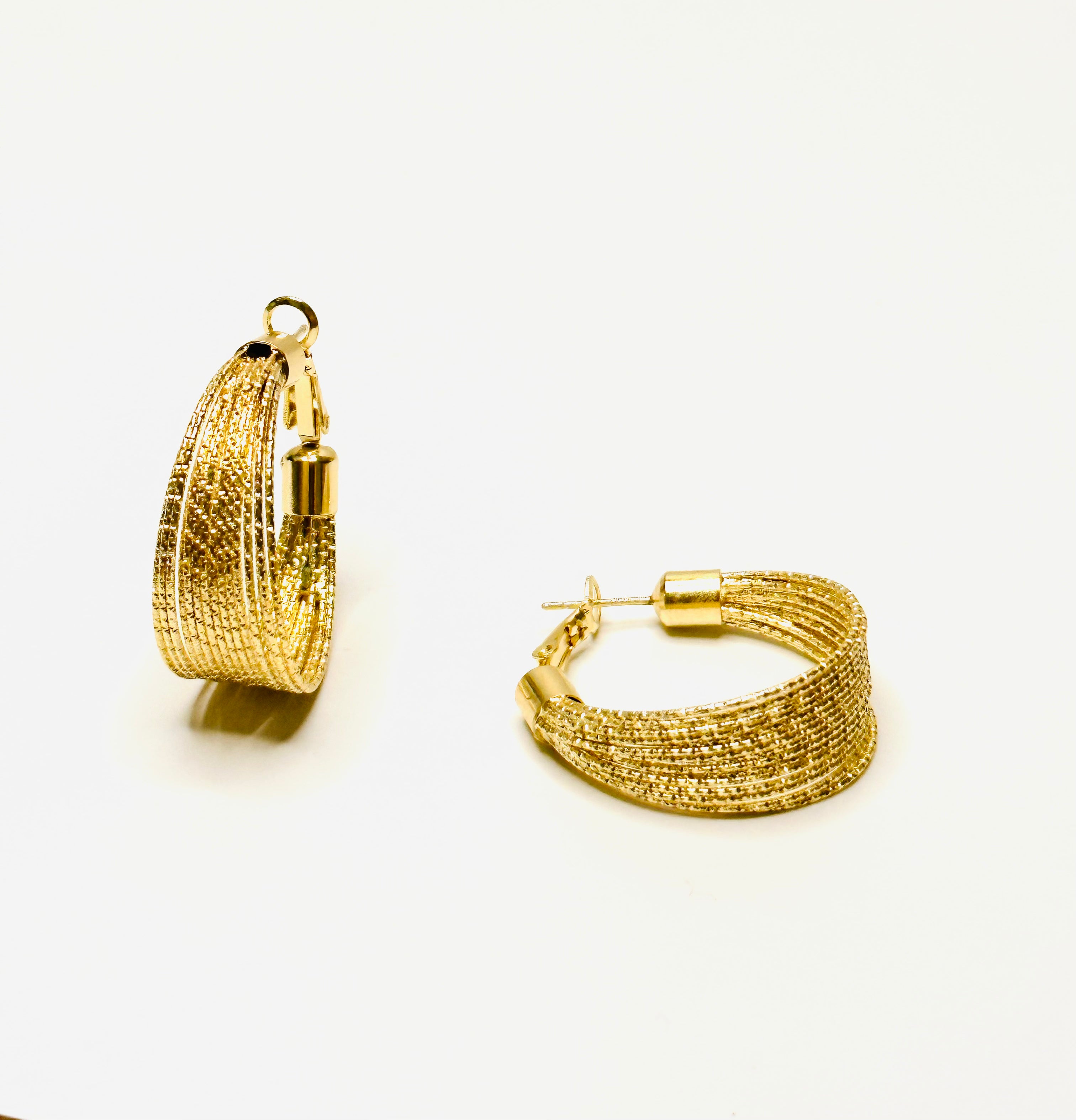Dia Hoop Earrings — alternate angle