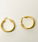 Dia Hoop Earrings — styled view