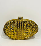 Mother of Pearl Shell Clutch — detail view