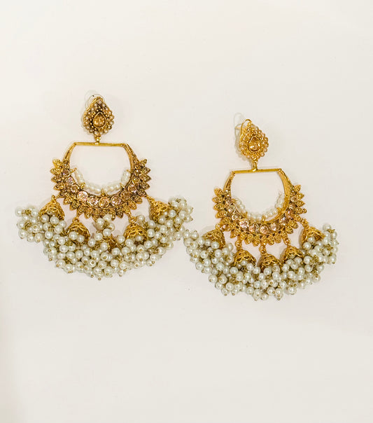 Pearl Jhumka Earrings