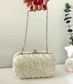 Pixie Pearl Clutch — styled view