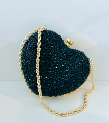 Black Heart Mini Purse