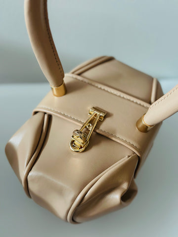Brown satchel bag