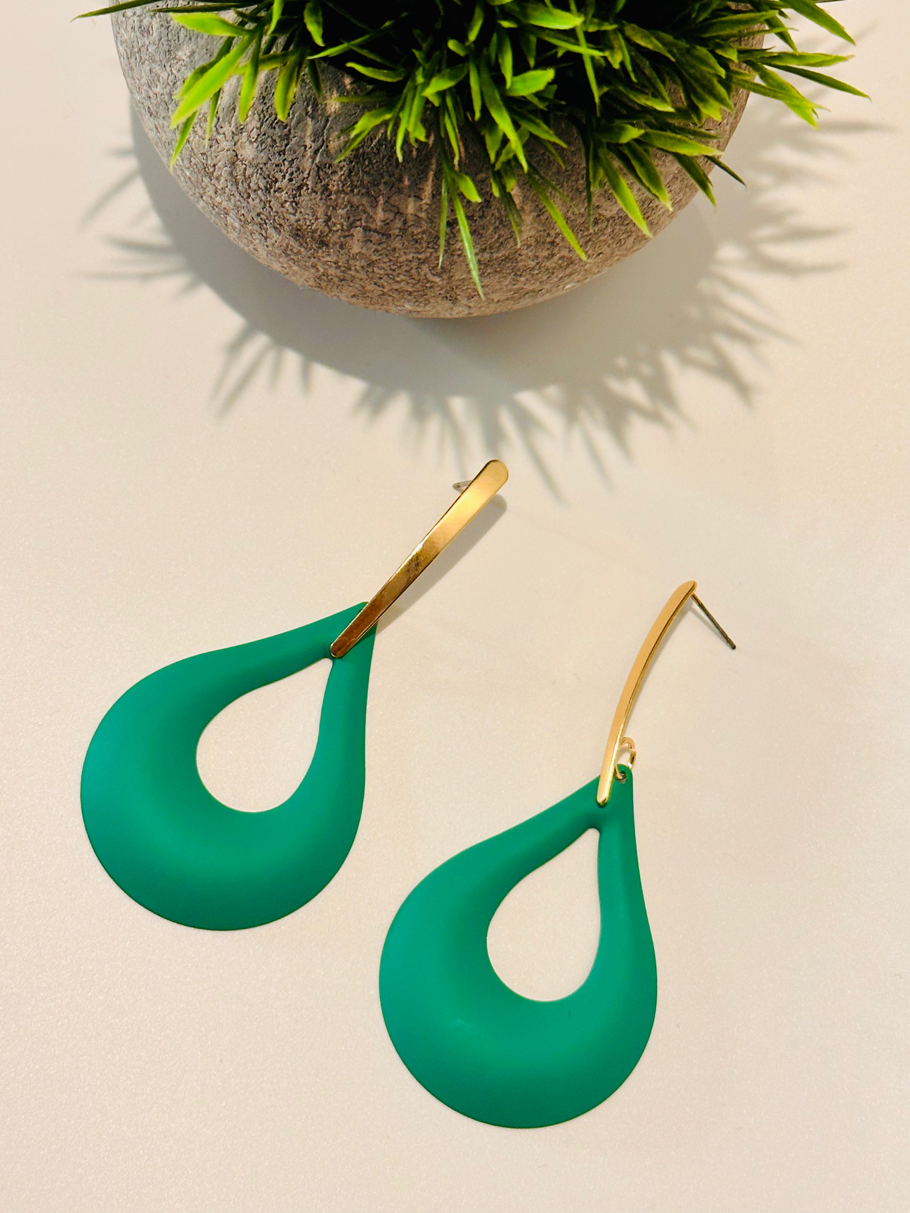 Turquoise Earrings — styled view