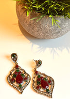 Timeless Charm Red Earrings — close-up