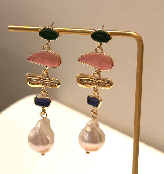 Multi-color Drop Earrings