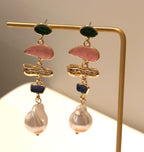 Multi-color Drop Earrings — alternate angle