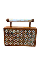 Handcrafted Abalone Wooden Purse