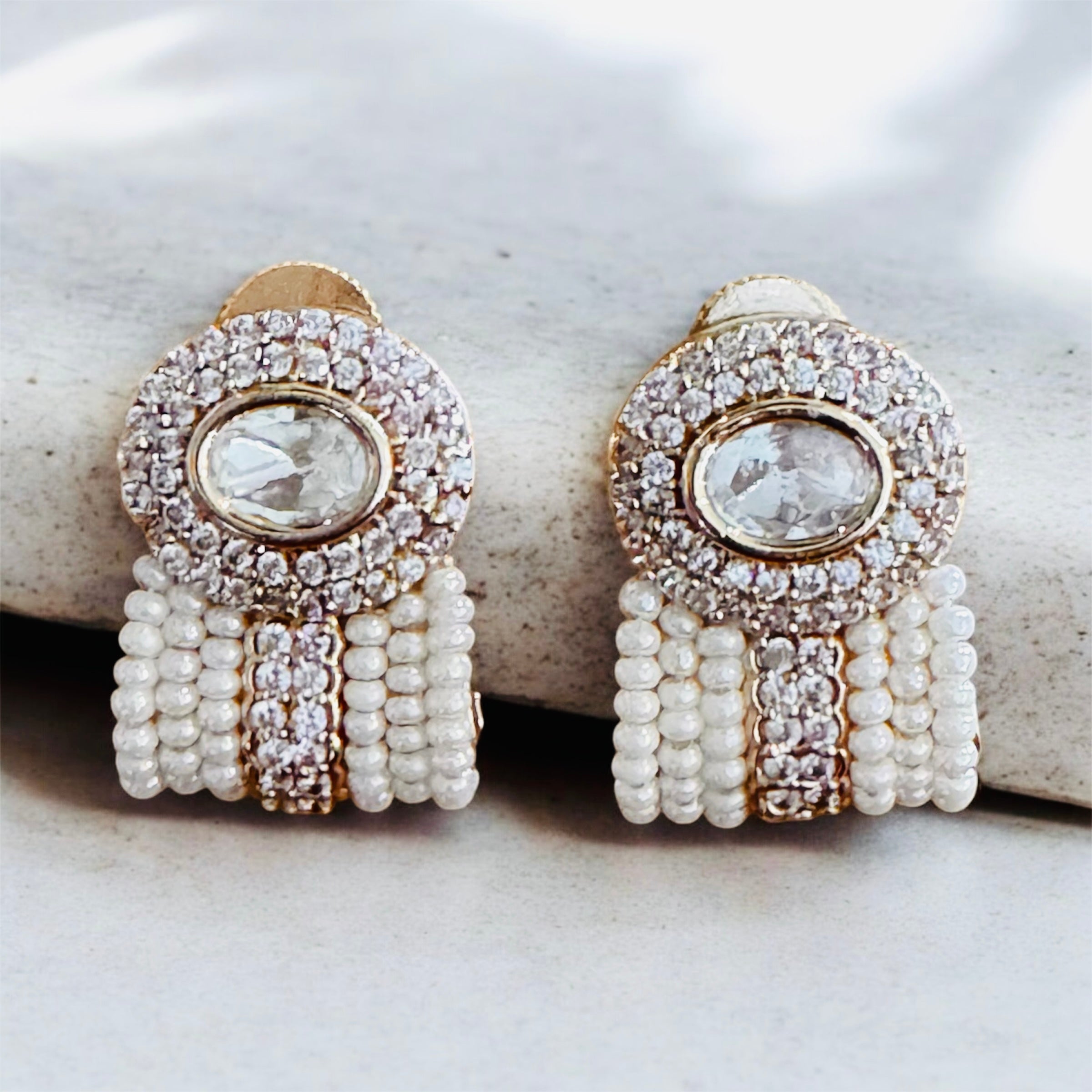 Ruby Stud Earrings — alternate angle