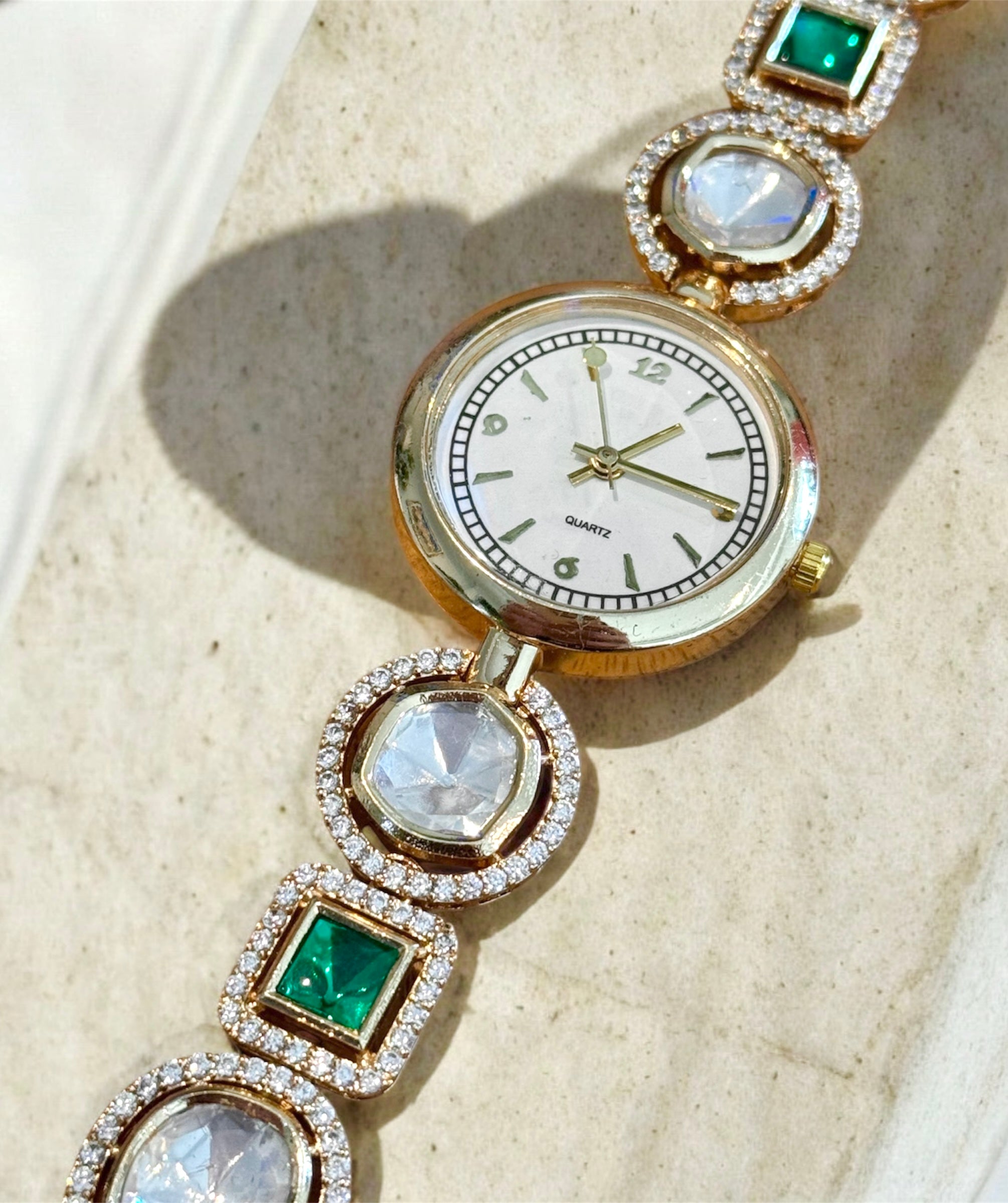 Crystal Watch Bracelet — detail view