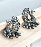 Silver Stud Earrings — alternate angle