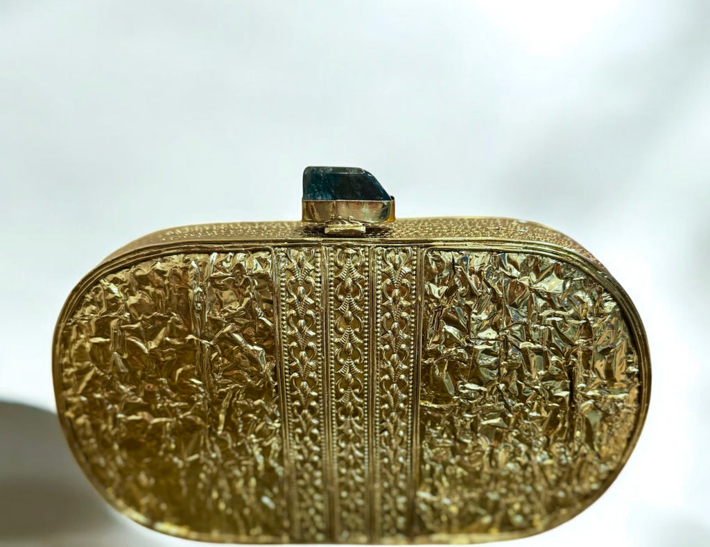 Green Bridal Clutch — close-up