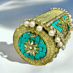 Dhol Embellished Purse — styled view