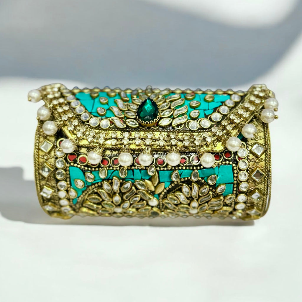 Dhol Embellished Purse — alternate angle