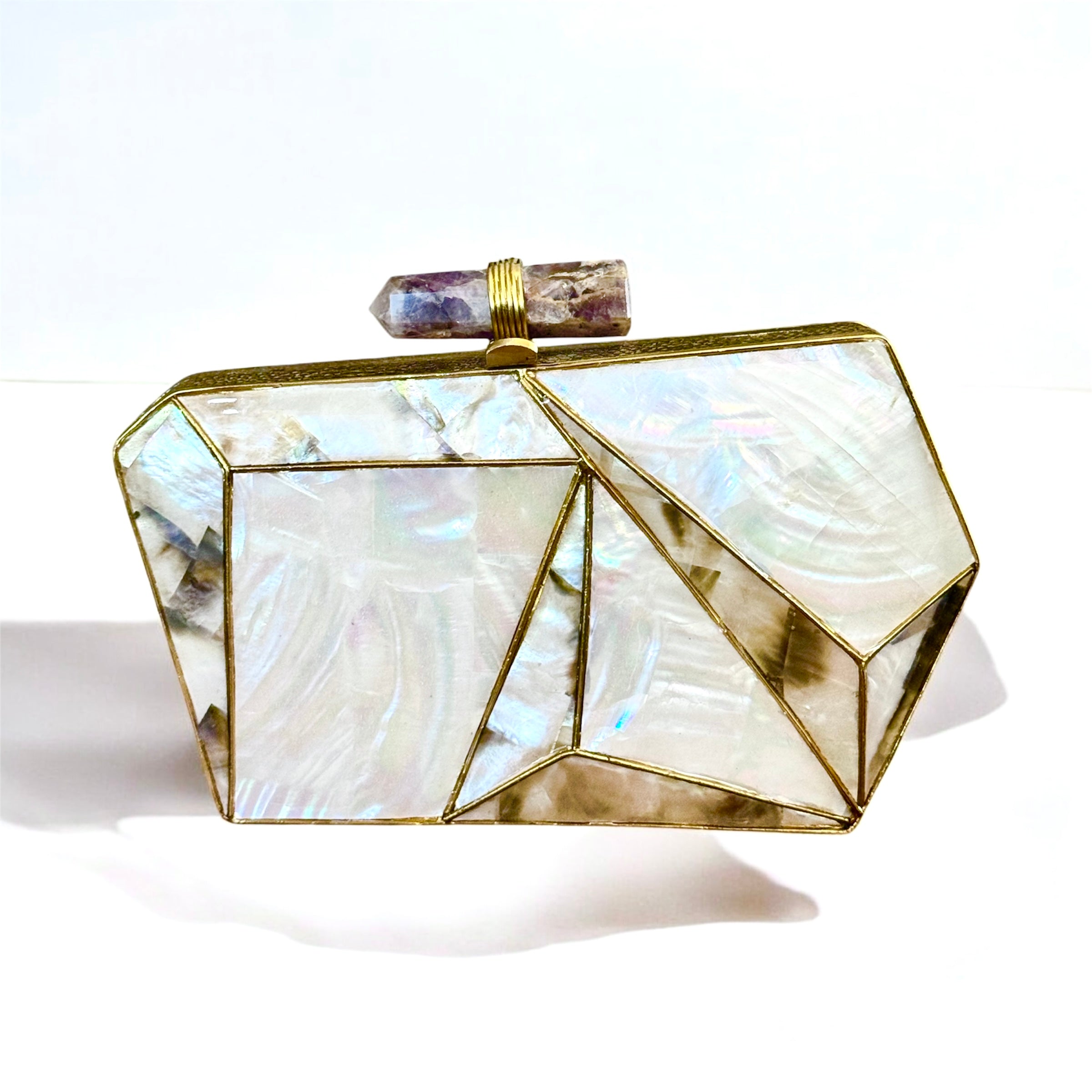 Mother of Pearl Clutch — detail view