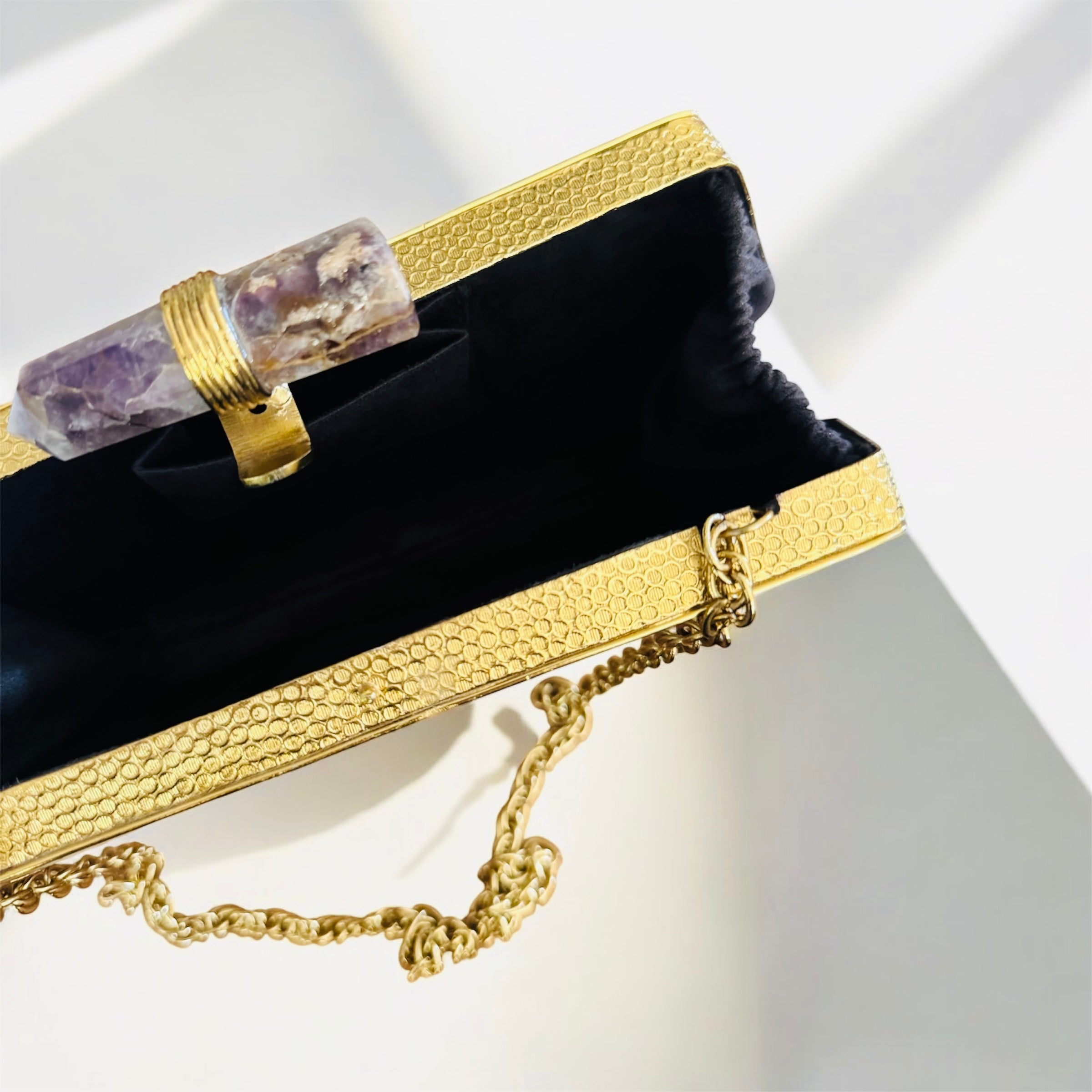 Mother of Pearl Clutch — styled view
