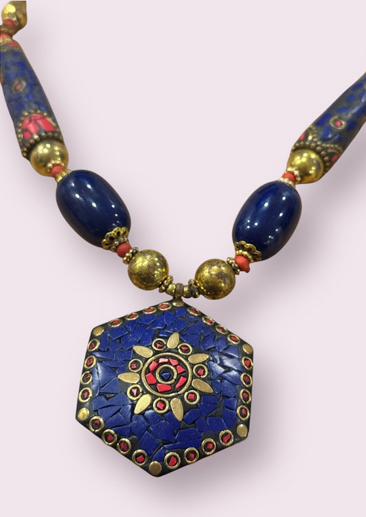 Stone Blue Necklace