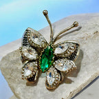 Green Kundan Ring — alternate angle