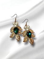 Leaf Green Earrings — alternate angle