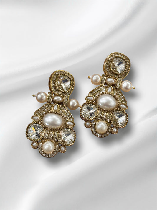 Pearl Gold Earrings