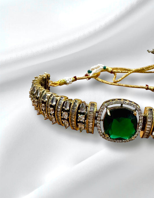 Green Choker necklace set