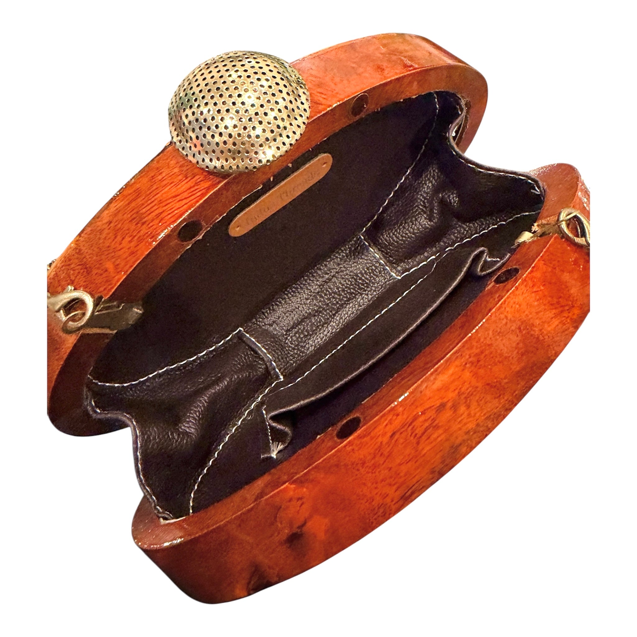 The Isla Shell & Wood Clutch