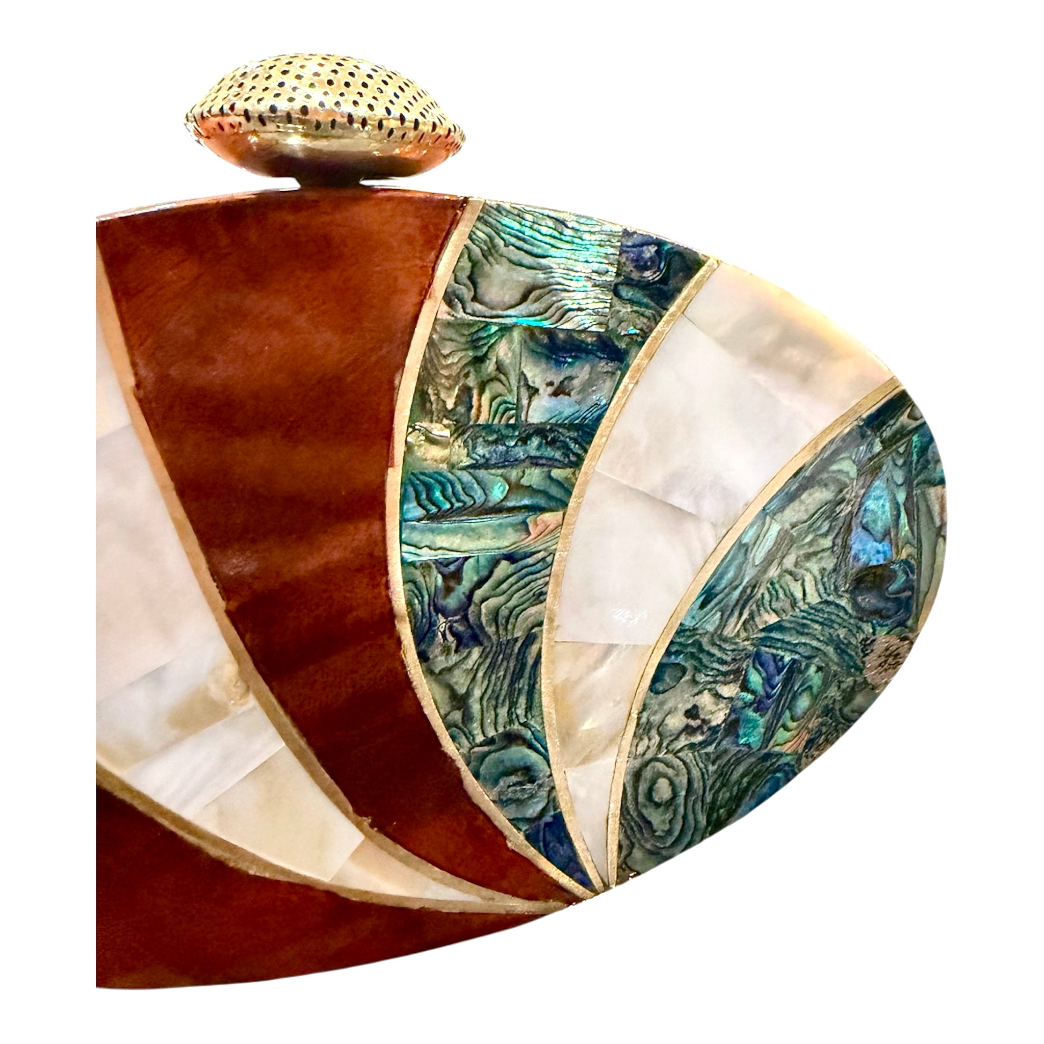 The Isla Shell & Wood Clutch