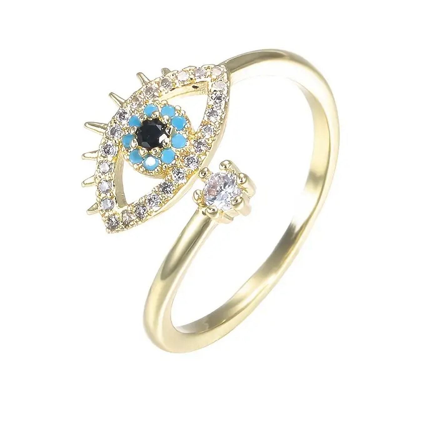 Evil Eye Ring — alternate angle